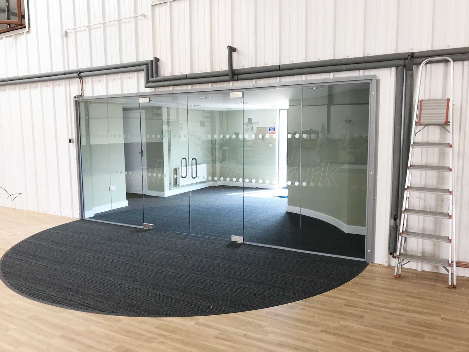 Glass Partitions At G Harrison Buildrite Leicester Ltd