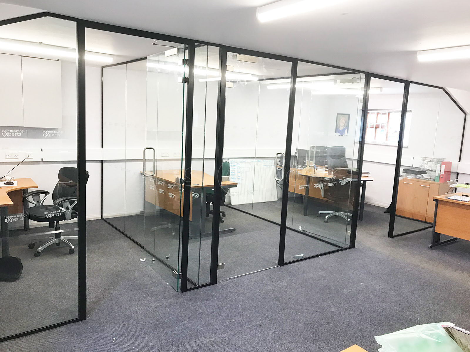 Glass Partitions At Business Savings Experts Harpenden