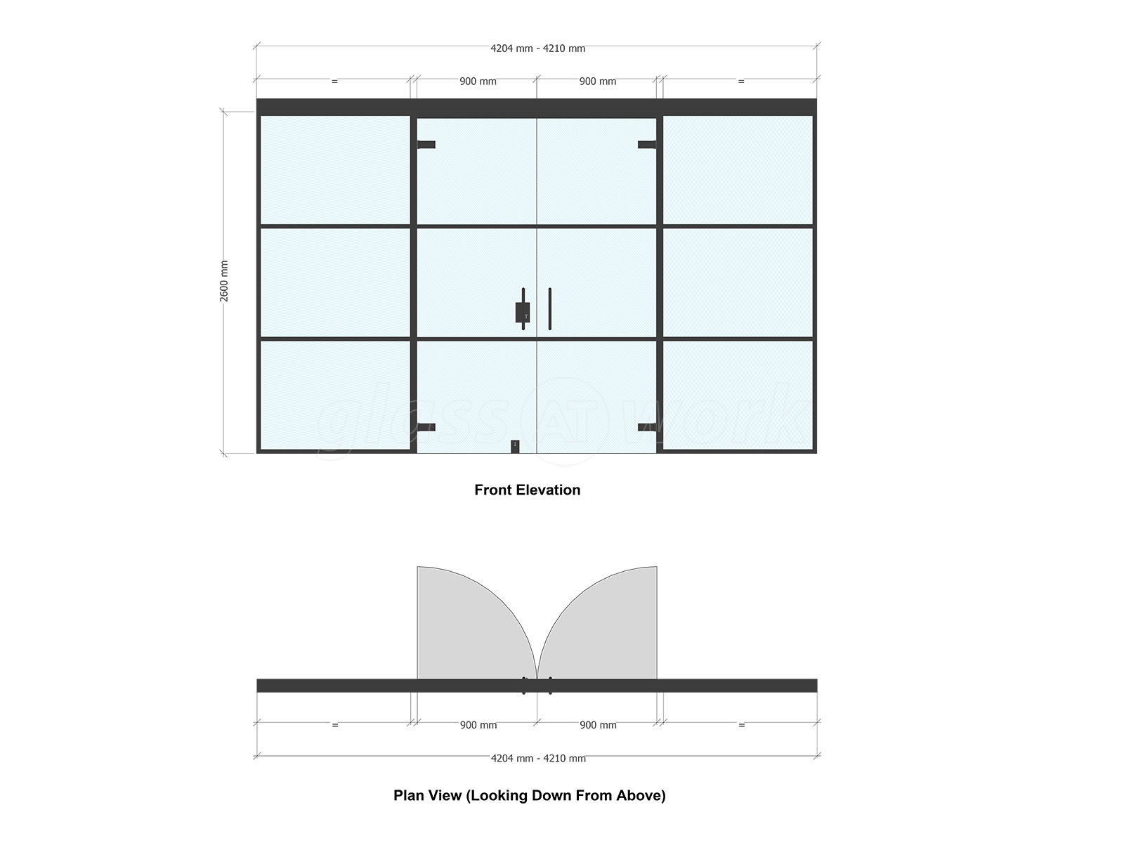 Glass Partitions at Jim & Tonic (Stratford, London) TBar Aluminium