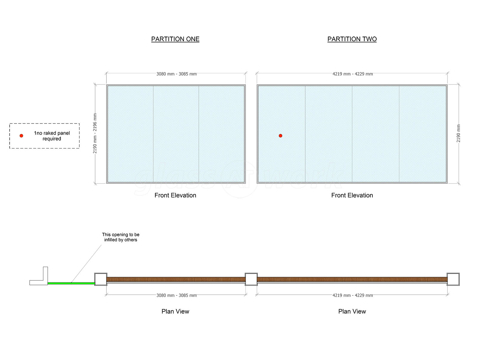 Glass Partitions at Romsey Golf Club (Southampton, Hampshire