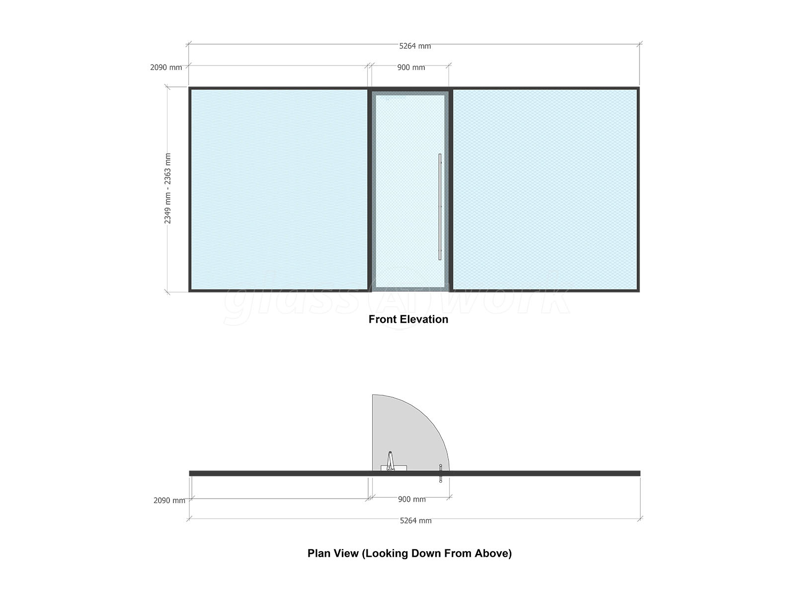 Glass Partitions at Welwyn Homes Ltd (Stevenage, Hertfordshire): Double ...