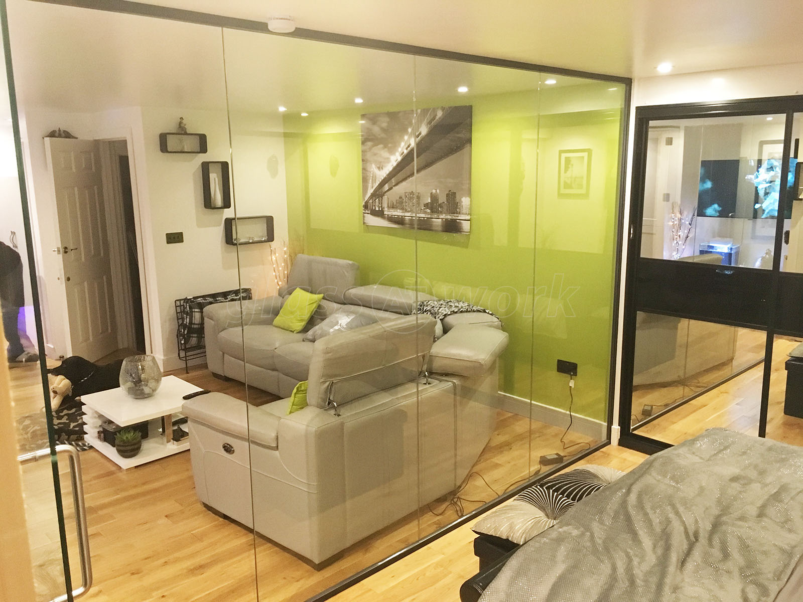 Glass Partitioning At Domestic Property Newhaven East