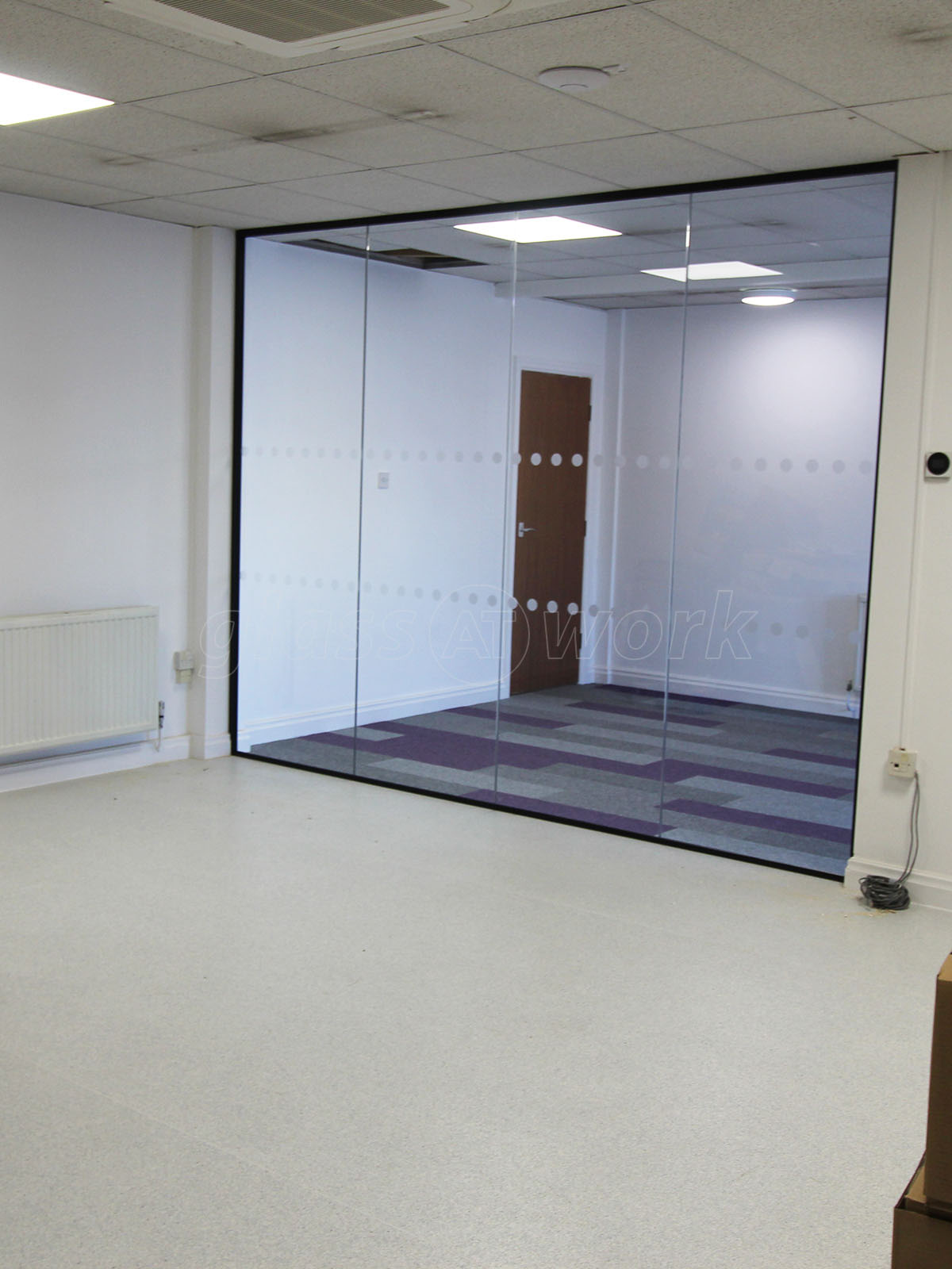 Glass Partitions at Fame Services UK (Colwick, Nottingham) Glass