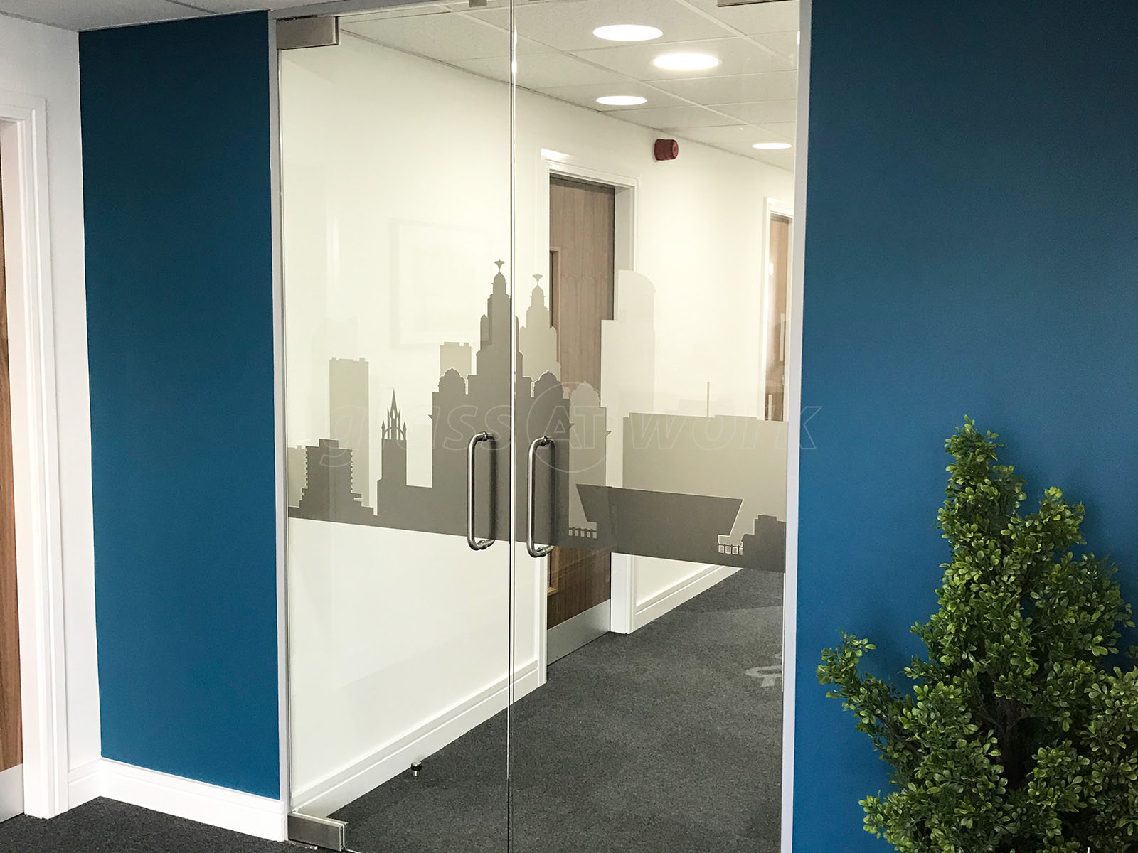 Glass Partitions At Spacebuilder Ltd Liverpool Frameless