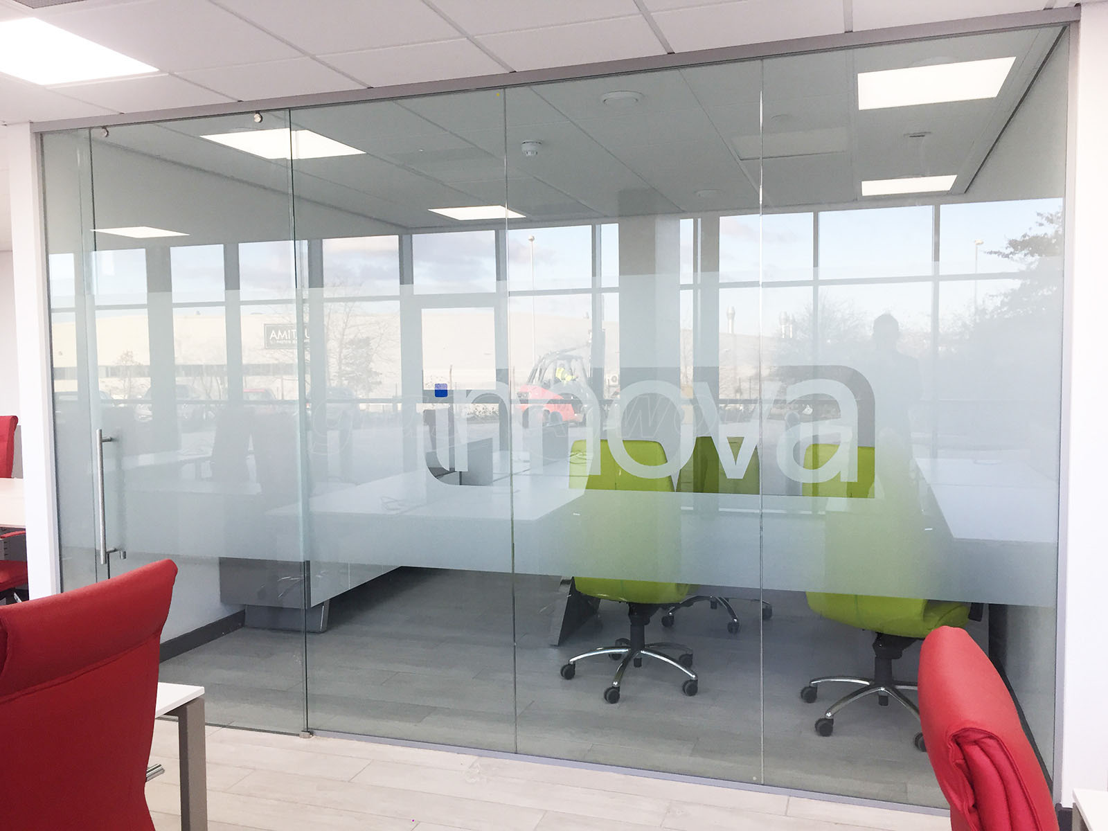glass partitioning at ultima furniture systems ltd pontefract west
