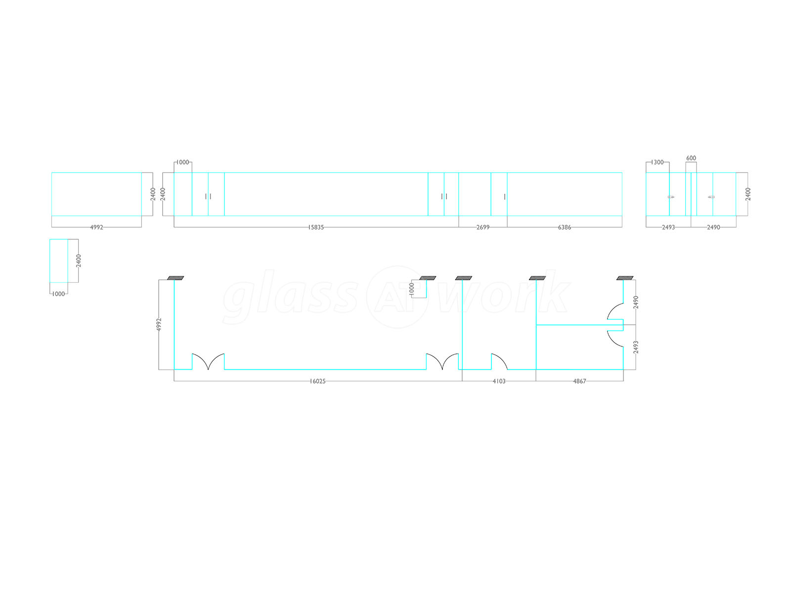 Glass Partitioning at SACR (Ashford, Kent) Warehouse Glass
