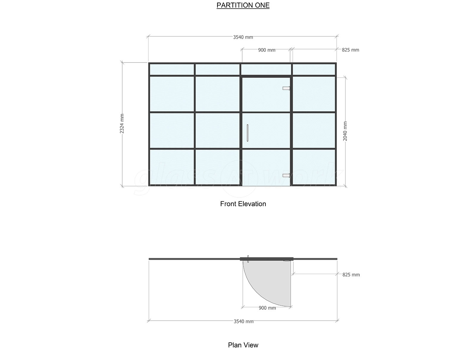 Glass Partitions at Residential Project (Northampton, Northamptonshire