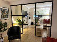 T-Bar Single Glazed Partition