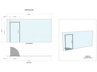 McNair Builders Merchants (Strathclyde, Scotland): 30 Minutes Fire Rated Glass Partitioning