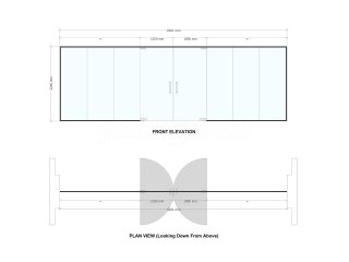3DCM Ltd (Chichester, West Sussex): Toughened Glass Partition With Double Doors