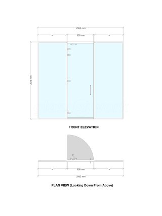 AC Fashion Design (Hammersmith, London): Glass Office Partition With Central Door