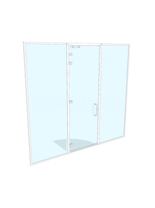 AC Fashion Design (Hammersmith, London): Glass Office Partition With Central Door