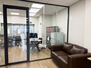 AM Solicitors (Royal Docks, London): Double Glazed Acoustic Glass Office Front