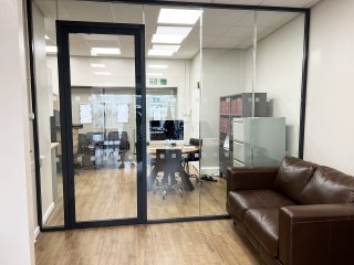 AM Solicitors (Royal Docks, London): Double Glazed Acoustic Glass Office Front