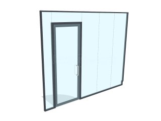 AM Solicitors (Royal Docks, London): Double Glazed Acoustic Glass Office Front