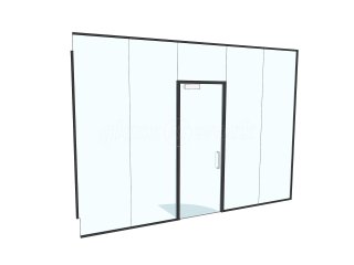 APG Carpentry and Construction (Torquay, Devon): Glass Office Partition With Door and Overpanel