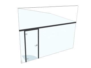 Agribale (Peterborough, Cambridgeshire): Acoustic Glass Office Partitions into Pitched Roof