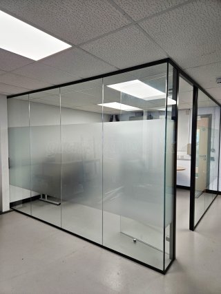 Allsaved Limited (Norwich, Norfolk): Glass Partition Glazed Corner Room