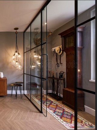 Angel Interiors (Chew Stoke, Bristol): Glass Wine Room Door and Sliding Door Partition