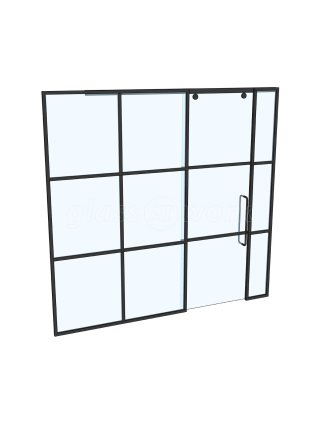 Angel Interiors (Chew Stoke, Bristol): Glass Wine Room Door and Sliding Door Partition