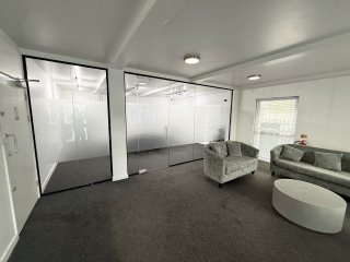 Anodising North West (Skipton, North Yorkshire): Toughened Glass Office Partition and Screen