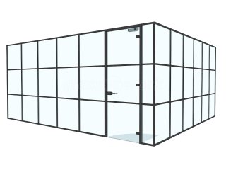 Arc Group London (Edmonton, London): Mixed T-Bar and Frameless Glass Partitions