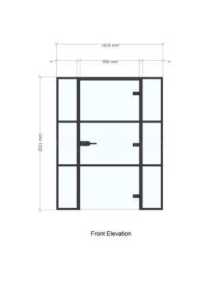 Arc Group London (Edmonton, London): Mixed T-Bar and Frameless Glass Partitions