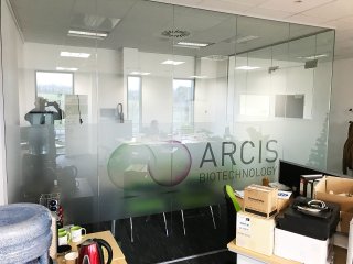 Arcis Biotechnology Ltd (Warrington, Cheshire): Single Glazed Glass Office Corner Room Installation With Toughened Glass
