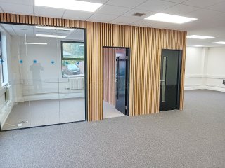 Ashton & Charters (Billericay, Essex): Glass Office Wall