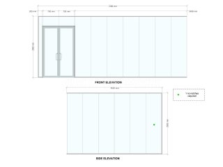 Assembly Room (Milton Keynes, Buckinghamshire): Double Glazed Acoustic Glass Corner Room