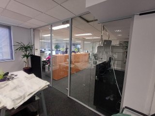 Atrium Consulting (Staines-upon-Thames, Surrey): Glass Office Partition Wall and Door