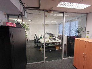 Atrium Consulting (Staines-upon-Thames, Surrey): Glass Office Partition Wall and Door