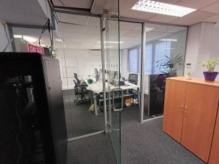 Atrium Consulting (Staines-upon-Thames, Surrey): Glass Office Partition Wall and Door