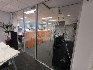 Atrium Consulting (Staines-upon-Thames, Surrey): Glass Office Partition Wall and Door