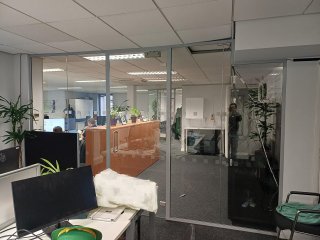 Atrium Consulting (Staines-upon-Thames, Surrey): Glass Office Partition Wall and Door