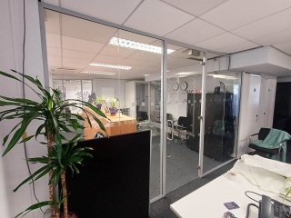 Atrium Consulting (Staines-upon-Thames, Surrey): Glass Office Partition Wall and Door