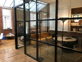 Azoomee (Islington, London): Factory Style Glass Corner Room With Black Frame