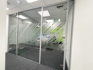 BMA Contractors Ltd (Hoddesdon, Hertfordshire): Toughened Glass Office Partitions With Bespoke Film