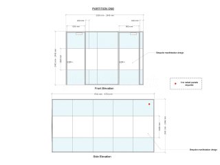 BMA Contractors Ltd (Hoddesdon, Hertfordshire): Toughened Glass Office Partitions With Bespoke Film