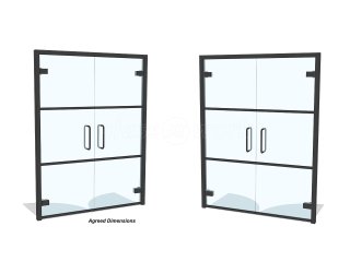 Bascomb and Drew Maintenance (Acton, London): T-Bar Grid Glazing Glass Walls and Doors