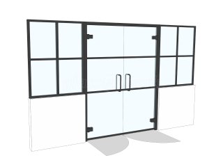 Bascomb and Drew Maintenance (Acton, London): T-Bar Grid Glazing Glass Walls and Doors