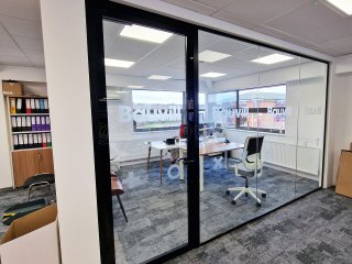 Bauvill (Rochester, Kent): Mixed T-Bar and Frameless Double Glazed Installation