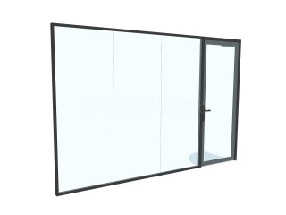 Bauvill (Rochester, Kent): Mixed T-Bar and Frameless Double Glazed Installation