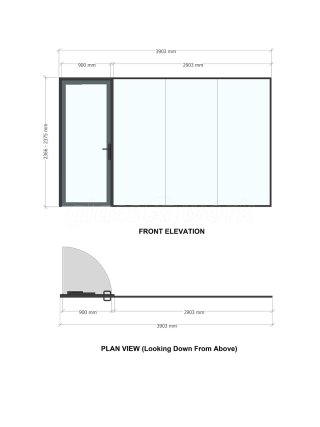 Bauvill (Rochester, Kent): Mixed T-Bar and Frameless Double Glazed Installation
