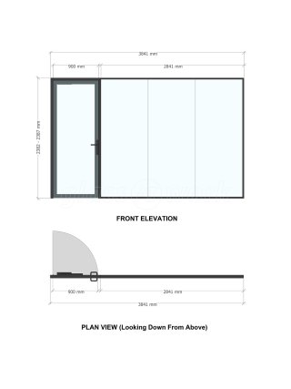 Bauvill (Rochester, Kent): Mixed T-Bar and Frameless Double Glazed Installation