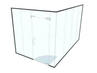 Bay Plastics (North Shields, Tyne and Wear): Glass Corner Office With Frameless Door