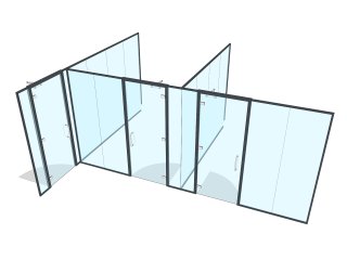 Bick Construction (Oldbury, Birmingham): Laminated Acoustic Glass Office With Anthracite Grey Trackwork