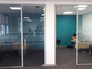 Big Style Fashions (Ellesmere Port, Cheshire): Glazed Frameless Glass Office Cubicles