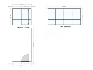 Bladeroom Group (Cheltenham, Gloucestershire): Office T-Bar Black Framed Glass Walls and Doors