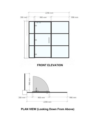 Bladeroom Group (Cheltenham, Gloucestershire): Office T-Bar Black Framed Glass Walls and Doors